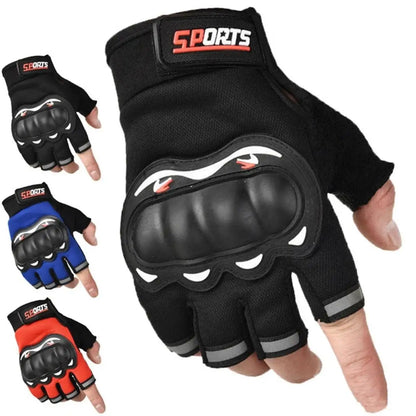 Motorcycle Gloves half  Finger Tactical Knuckles Protective Motocross Gloves Durable Riding Working cycling Gloves