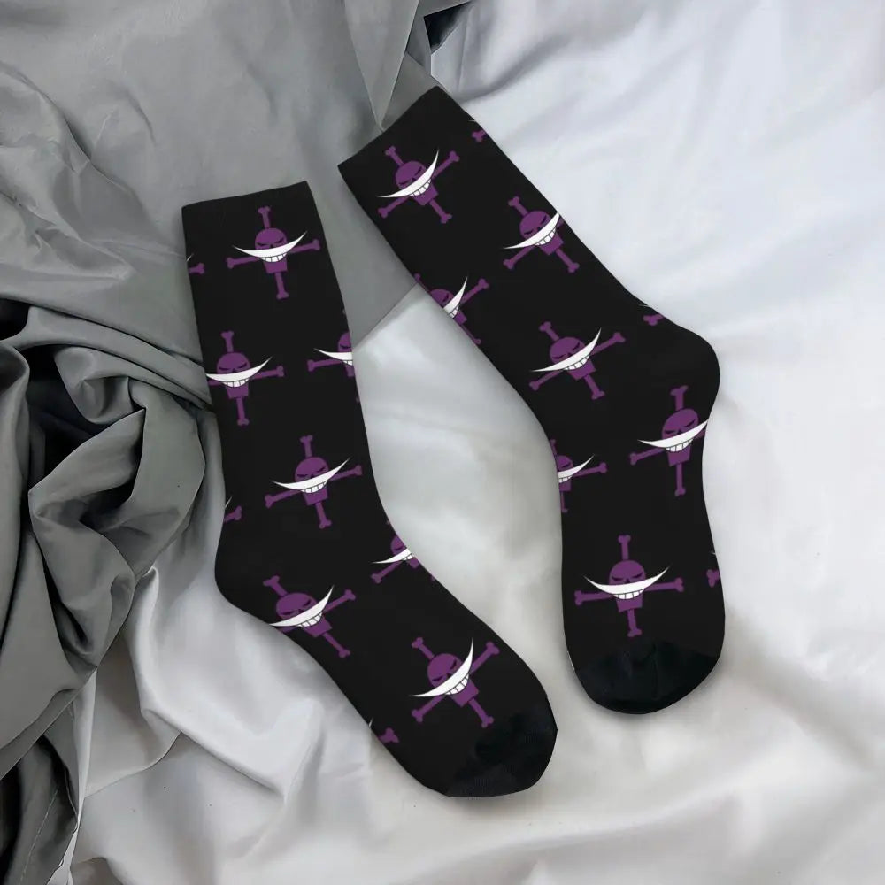 Fashion Men's Socks Harajuku Tony Tony Choppers Sock Luffys Zoros Trafalgar Law Anime Women's Socks Spring Summer Autumn Winter