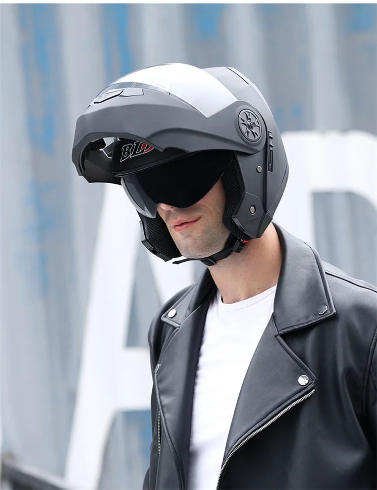 DOT Approved Personalised Flip Up Motorcycle Helmet For Men Women Safety Downhill Motocross Racing Modular Full Face Casco Moto