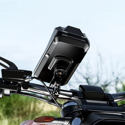 Adjustable Motorcycle Waterproof Holder Universal Anti Fall Phone Mount Handlebar Suitable Motorcycle Bike Phone Holder