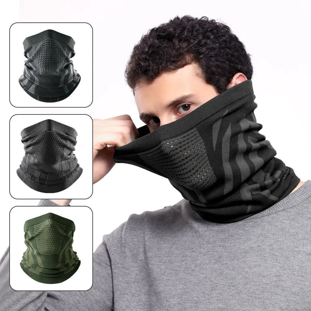 Windproof Warm Zebra Striped Face Mask/Scarf - Ideal for Motorcycle, Running, Skiing, Snowmobile - Winter Outdoor Protection
