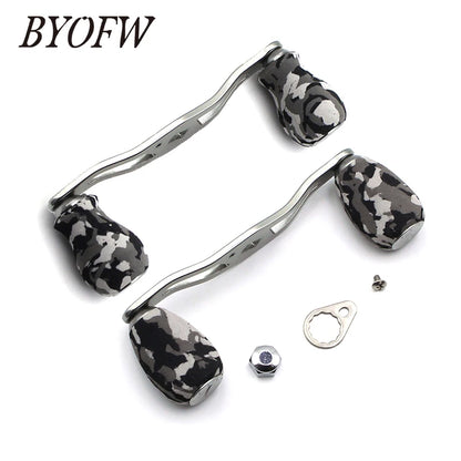 BYOFW Gunsmoke Baitcasting Fishing Reel Handle Camouflage Knobs For Abu Garcia Daiwa DIY Tool 4 Stainless Steel Ball  Bearings