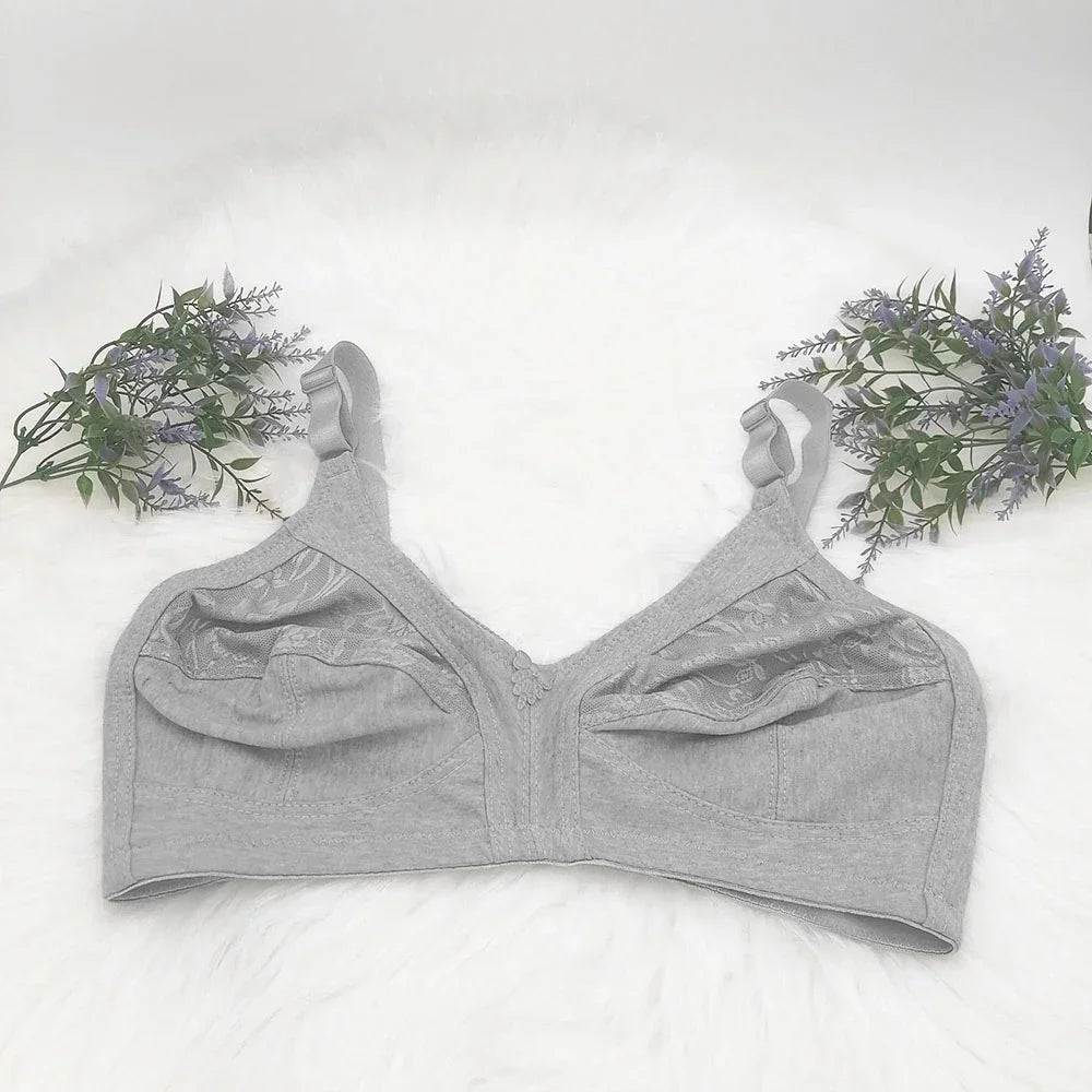 TOP Push Up Bra Plus Size Bras for Women Full Coverage D E F Cup Seamless Underwear Cotton Bh 115E 110E 105E 100E 95E 90E85E C02
