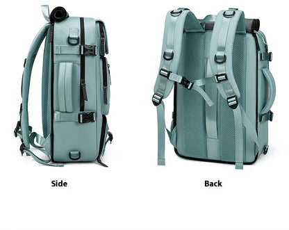 Large Travel Backpack Boardable Backpack USB Charging Waterproof Outdoor Travel Backpack Independent Shoe Compartment