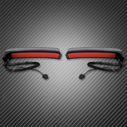 2xMotorcycle LED SaddleBag Turn Lamp Light Run Brake Light For Harley Touring Street Glide Road King FLHR Limited CVO 2014-2022