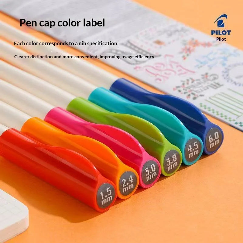 Original PILOT FP3-15-SS Parallel Pen Multi Sizes Flat Tip Calligraphy Fountain Pen Practice Gothic Italic Hand Lettering Suppli