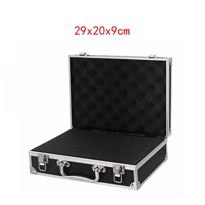 ToolBox Portable Aluminum Safety Equipment Toolbox Instrument Case Storage Box Suitcase Impact Resistant Case with Sponge