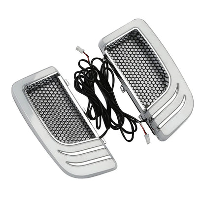 Motorcycle Fairing Lower Grills LED Turn Signal Light blinker For Harley Touring Road King Electra Glide FLHTK CVO Limited 14-23