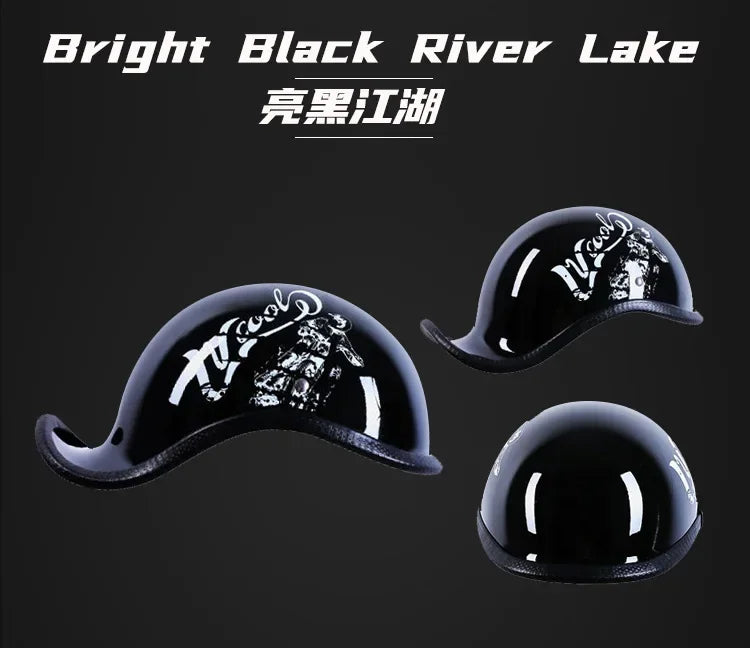 Retro Motorcycle Half Helmet Fashion Bailer for Scooter Safety Helm Spring Summer Capacetes De Moto