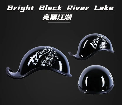 Retro Motorcycle Half Helmet Fashion Bailer for Scooter Safety Helm Spring Summer Capacetes De Moto