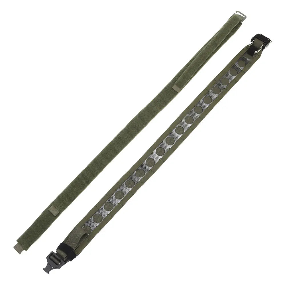 Tactical Ferro-style Bison Lightweight Belt with Quick Detach Metal D-Ring Buckle MOLLE Men's Waist Belt Hunting Pistol Airsoft