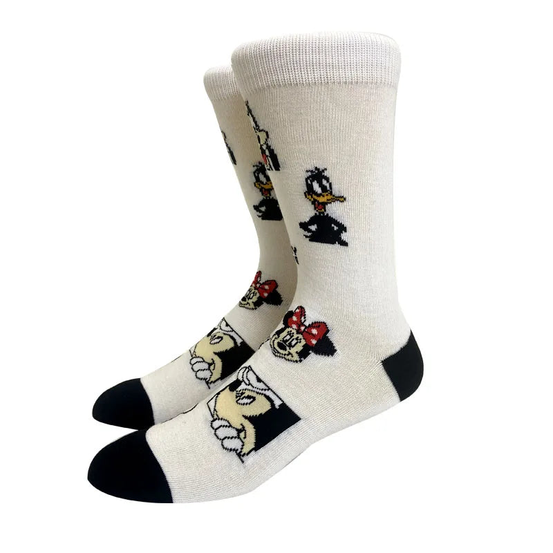 2023 New Anime Marvel Men Socks Long Sock Men‘s Knee-High Couples cosplay Sock Personality Hip Hop Harajuku Funny Sock for Women