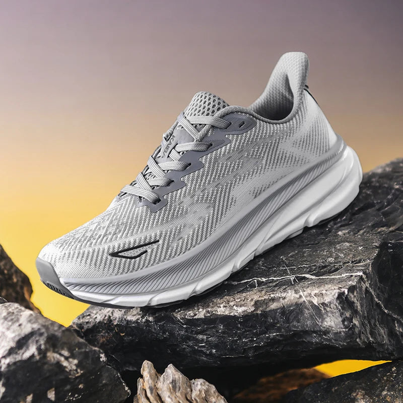 Men's Running Shoes Luxury Shoes Couple Outdoor Sneakers Cushioning Breathable Mesh Off-road Trainer Shoes Race Non-Slip Fashion