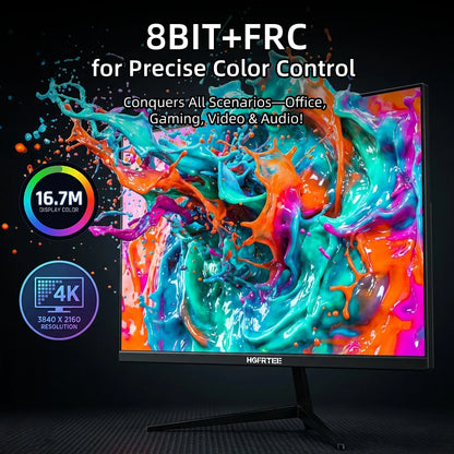 HGFRTEE 27 inch UHD 3840*2160 Gaming Monitor 4K Monitor for PC Fast IPS Screen For Gaming Monitor LED PC Desktop With HDMI/DP
