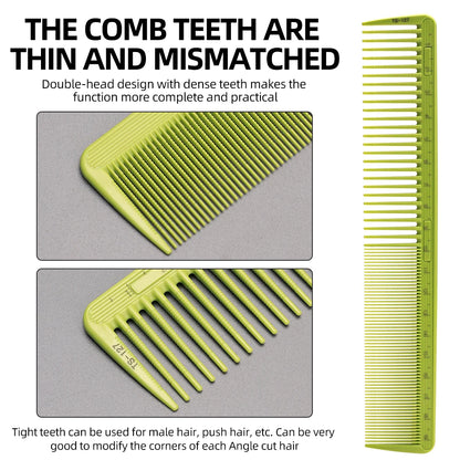 1/9PCS Hairdressing Clipper Comb Anti Static Flat Top Comb for Hair Cutting Professional Salon Beauty Tools Practical Comb