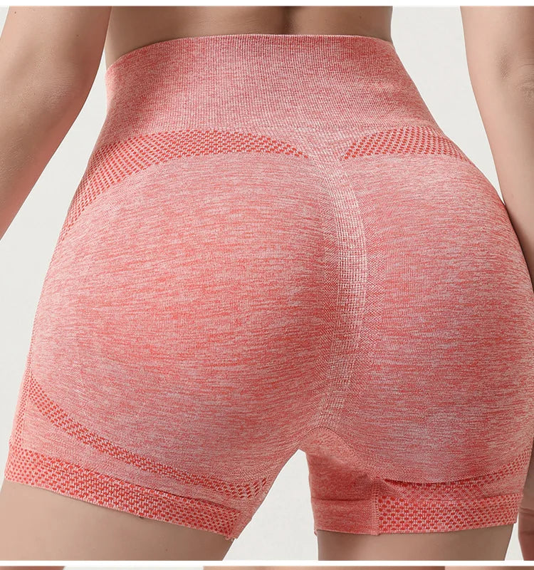 Seamless Shorts High Waisted Elastic Peach Hip Sports Yoga Pants Tight Fitting Quick Drying Fitness Pants for Women Sweatpants