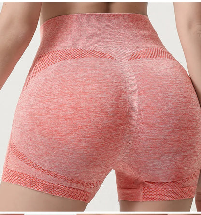 Seamless Shorts High Waisted Elastic Peach Hip Sports Yoga Pants Tight Fitting Quick Drying Fitness Pants for Women Sweatpants