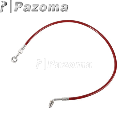Motorcycle Hydraulic Banjo Braided Line Steel Brake Hose Cable For Harley Softail Slim Breakout Deluxe Street Bob Fat Boy 18-23