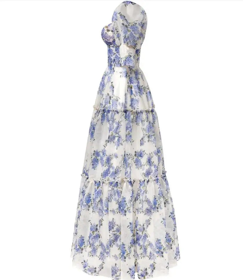 Spring/Summer New Fashion Sexy Off Shoulder Printed Half Sleeves Slim Fit Dress For Women,3 Colors