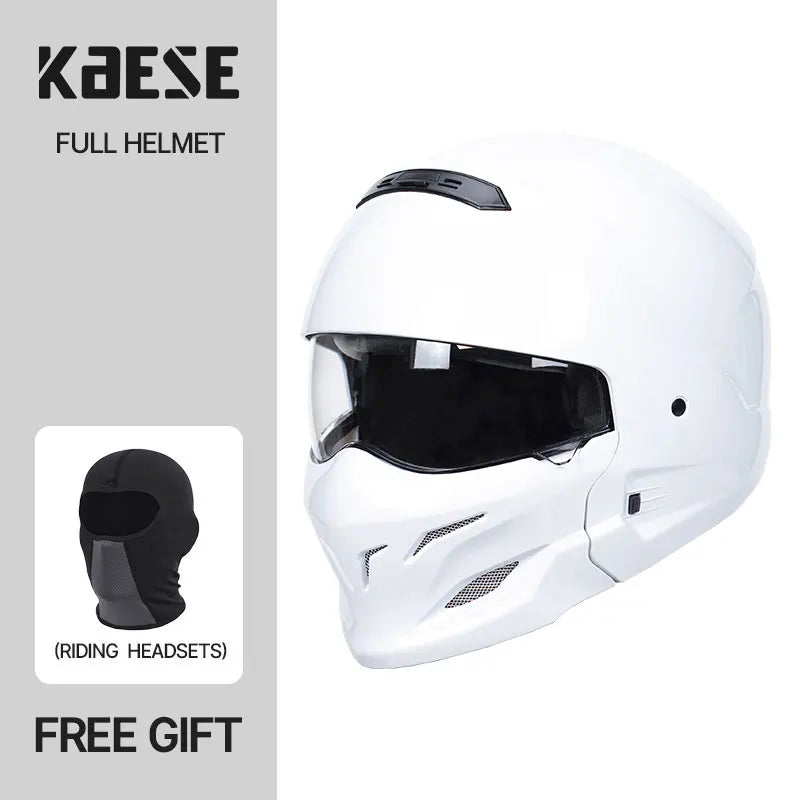 DOT Certified Scorpion Helmet Combination Helmet Motorcycle Retro Helmet Unisex Motorcycle Multi-Purpose Half Helmet Four Season