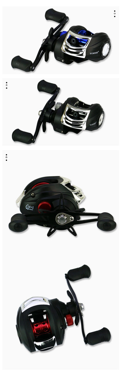 Bait Casting Reel Magnetic Brake System Reel 10KG Max Drag 7.2:1 High Speed Fishing Reel Fishing Accessories Metal Fishing Wheel