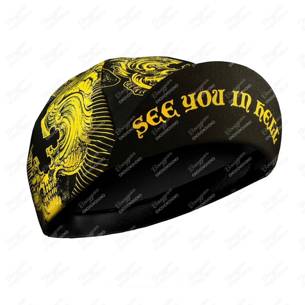 Cycling Caps for Men and Women, Black Series, Quick Dry, Breathable, Absorb Sweat, Sports, Bicycle Hat, 9 Styles