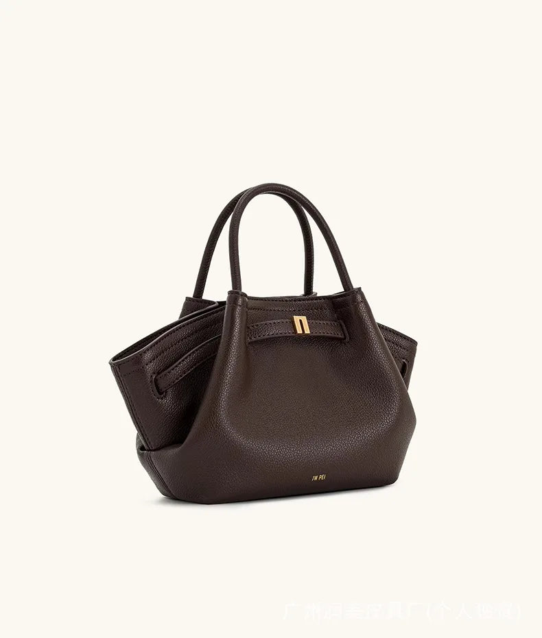 JW PEI Dumpling Bag, New Style, Genuine Leather, Small Size, Women's Shoulder Bag, Handbag, Crossbody Bag