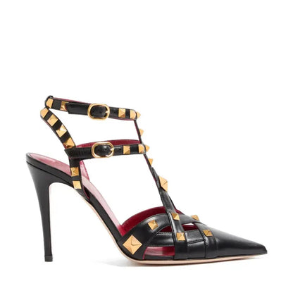 2026 Summer New Rivet Women's Pointed Stiletto Sandals Sexy Fashion Party Women's High Heel Sandals