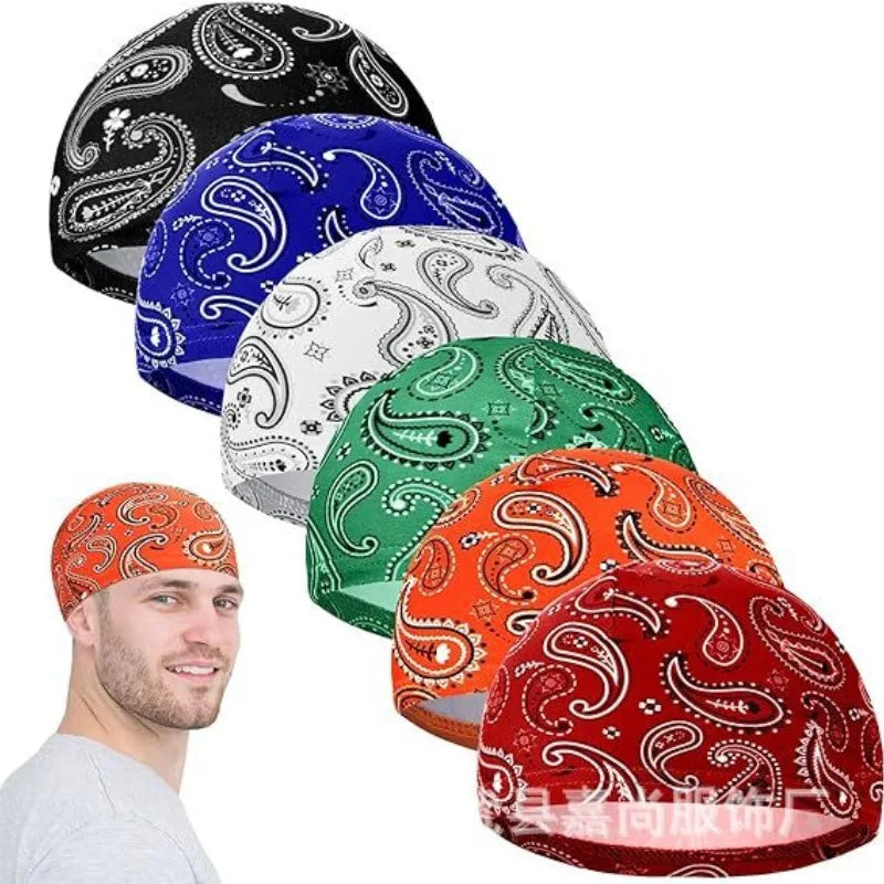Cycling Hat Summer Breathable Sweat Absorbing Quick Drying Sports Hat Bicycle Motorcycle Safety Helmet Lining Cycling Cap