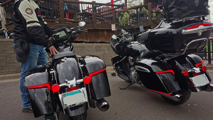 For Indian Challenger  Motorcycle Led Saddlebag Brake Flowing Turn Signal Accent Light