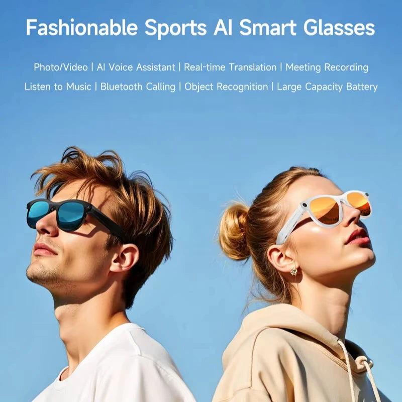 Xiaomi AI Smart Camera Glasses Translation 8K HD Camera Glasses Multifunctional Bluetooth 5.3 Calling Voice Assistant Music New