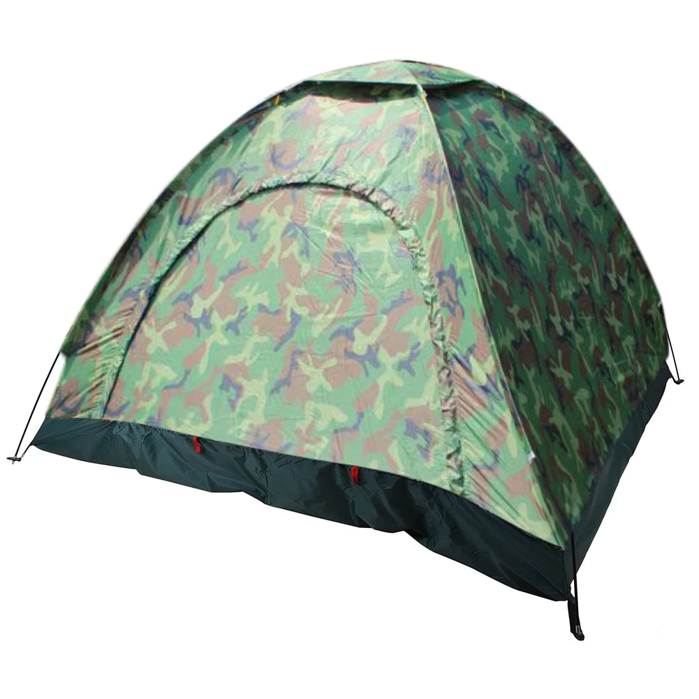 Camping Tent 5-6 Person Single-layer Camouflage Tent Portable Waterproof Tent Travelling Hiking Shelter For Camping Accessories