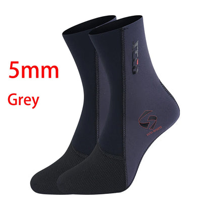 5mm/3mm/1.5mm Neoprene Diving Socks Anti Slip Beach Wetsuit Surfing Boots Water Socks Sand Proof Warm Blind Seam Diving Socks