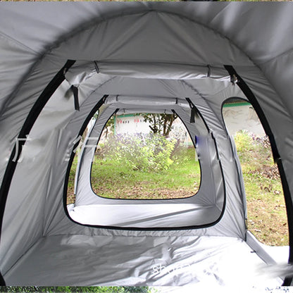 Attachable Beach Tent Sun Shelter 4 Person Heat and Light-Blocking UPF50+ UV Protection Sun Shade Easy Setup Camping Canopny