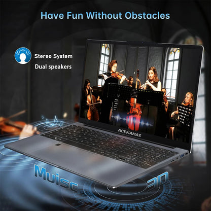 ACEKAMAS 15.6" Portable Gaming Laptop intel Core i9 10980HK IPS Windows 11 Laptops Computer 16GB DDR4 1TB SSD M.2 4K Notebook PC