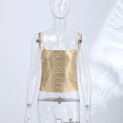Sexy Solid Knit Women Top Stripe Sleeveless Slash Neck Pleated Female Crop Tops 2026 Spring Summer All-match Lady Knitwear
