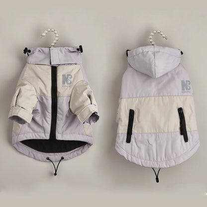 Fashion Winter Dog Jacket Waterproof Pet Raincoat Thick Fleece Warm Large Dogs Clothes Windproof Coat French Bulldog Chihuahua