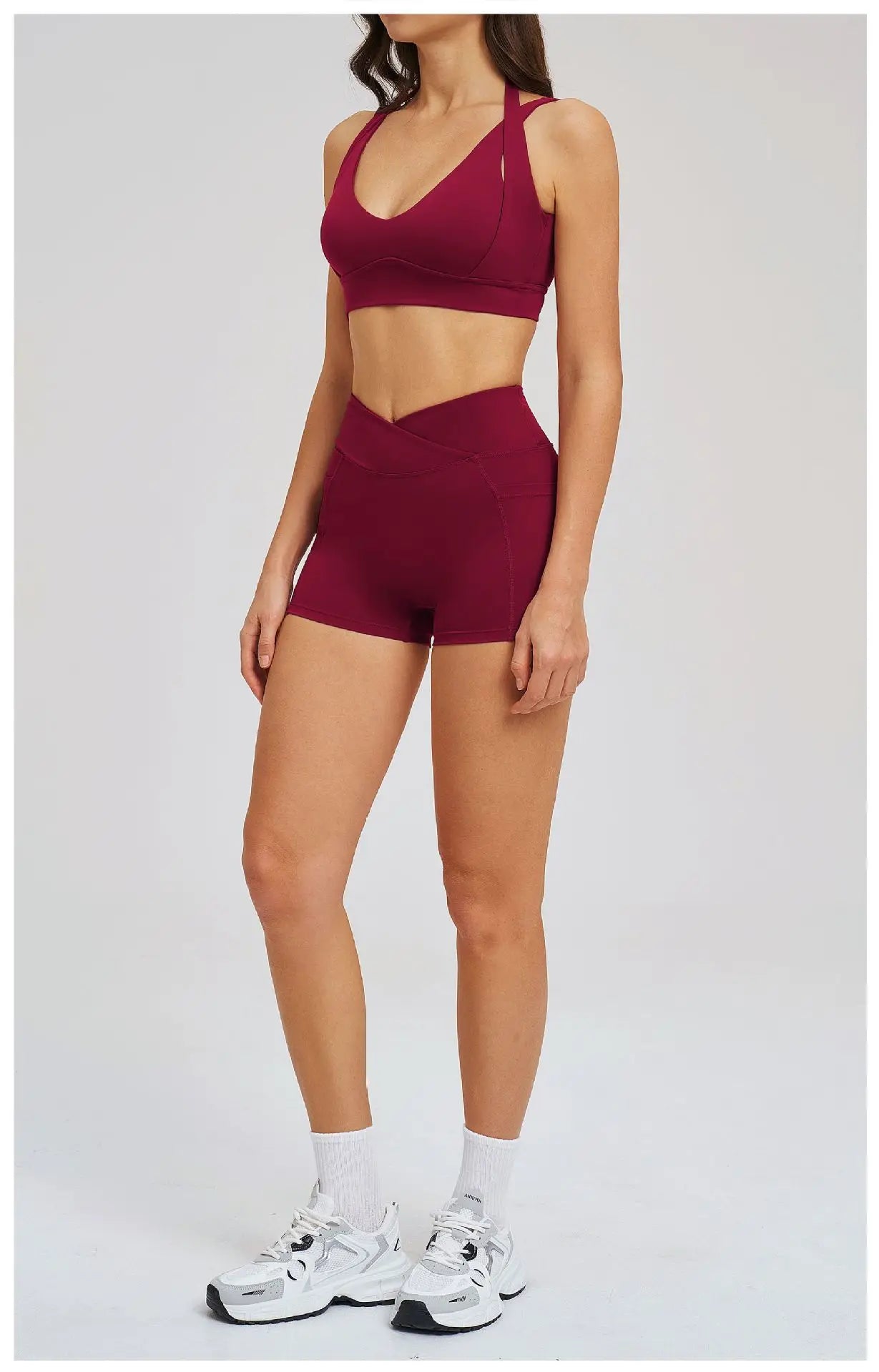 2 Pieces Yoga Suit for Women Clothes Sports Bra Shorts Sports Set Gym Running Training Sexy High Waist Butt Lift Sports Yoga Set