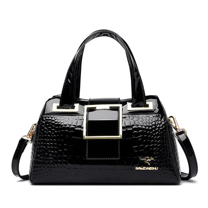 Women's Bag New Style Middle-aged Women's Bag Simple Trendy Single Shoulder Crossbody Bag Fashionable Elegant Handheld Mom Bag