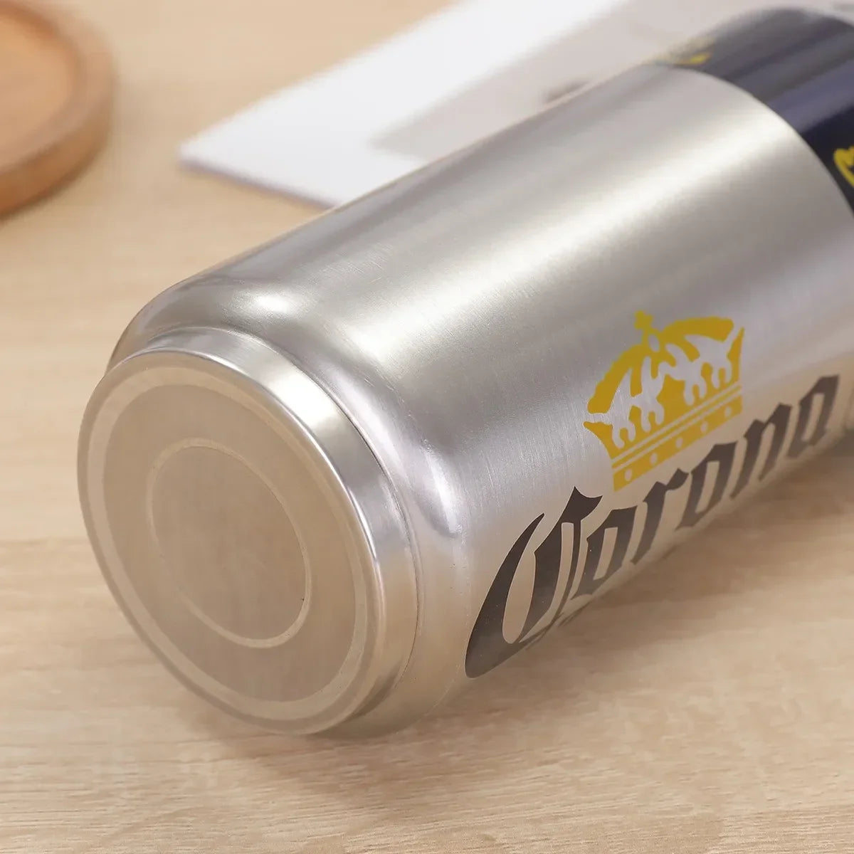 500ML Thermos with Straw 304 Stainless Steel Beer Bottle Cola Can Termos Para Cafe Beer Cold Keeper Home Kitchen Drinkware