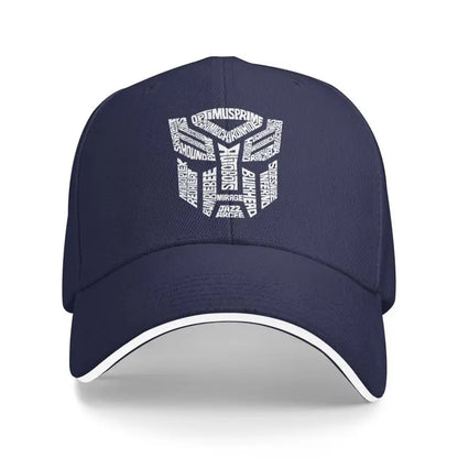 Transformer Autobots Film Print Baseball Cap Sandwich Hats Men Women Adjustable Snapback Caps Summer Sun Protection Hat