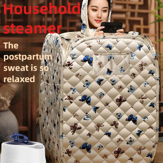 Sweat Steaming Box Household Single Steam Sauna Bath Box Sweating Whole Body Fumigation Machine Foldable Box US JP