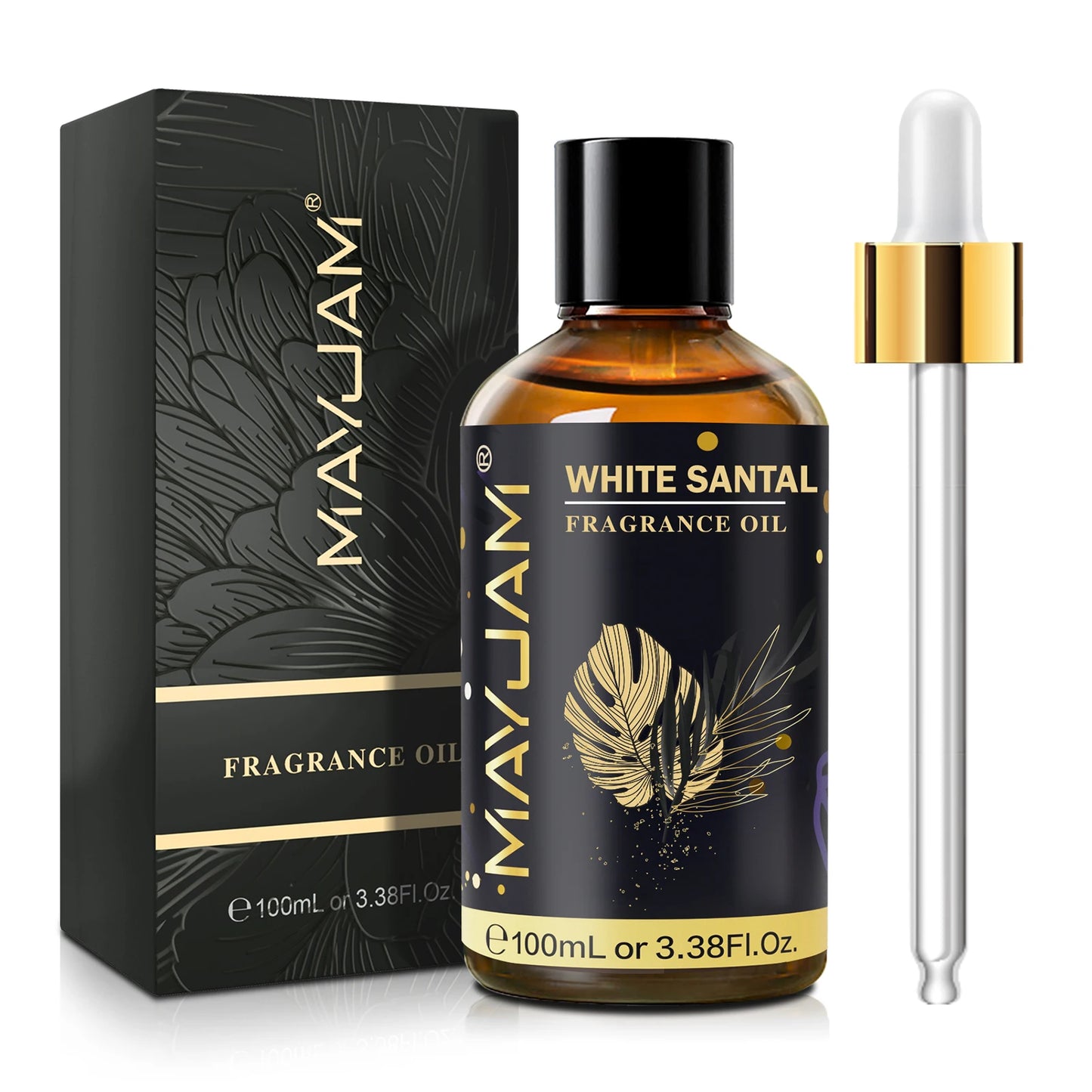 MAYJAM 100ml Fragrance Oil White Santal Amber Chocolate Moroccan Rose Aromatic Essential Oil for Humidifier Diffuser Gift Box