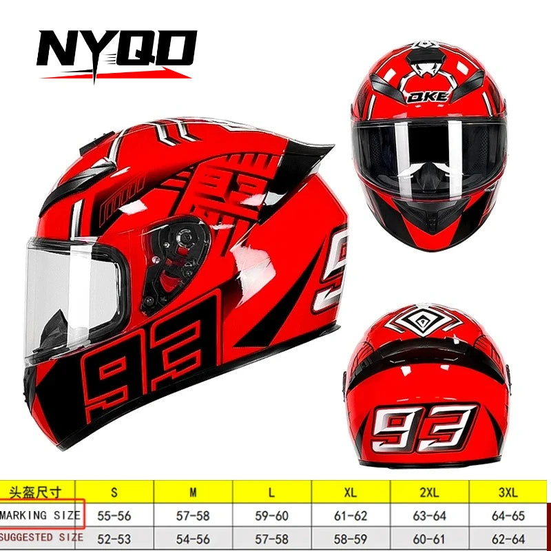 Motorcycle Helmet and Safety Scooter Motorcycle Modular Capacitor Helmet Engine Full Face Integral Motorcycle Full Helmet