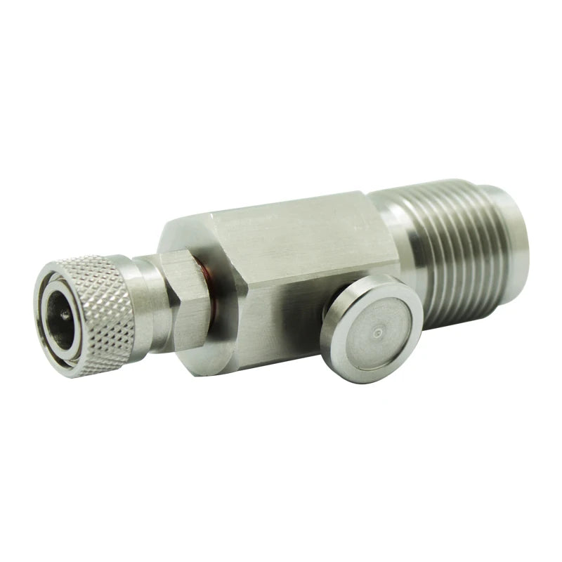 Paintball Mini Model Fill Station Stainless Steel 300Bar Din Valve with Male Nipple Plug or Female Quick Fitting