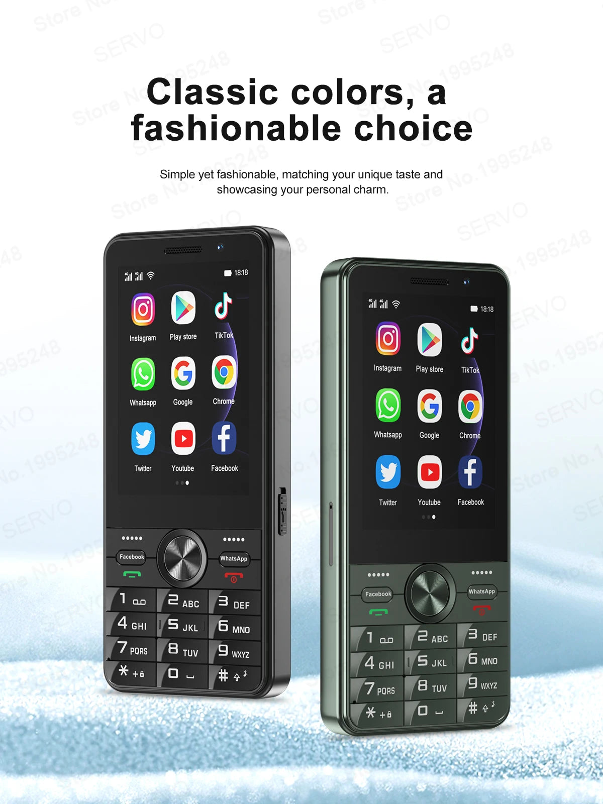SERVO F25 PRO Android Smartphone 4G LTE 3.5" Touch Screen 2GB+16GB Play Store GPS FM Radio Button Smart Phones Dual SIM Standby
