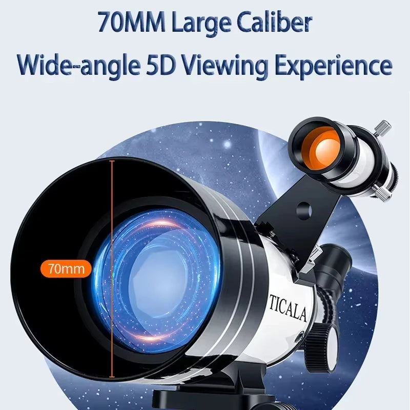 Professional Astronomical Telescope F30070 High Magnification Bak4 Prism HD For Moon Watching Stargazing Bird Watching