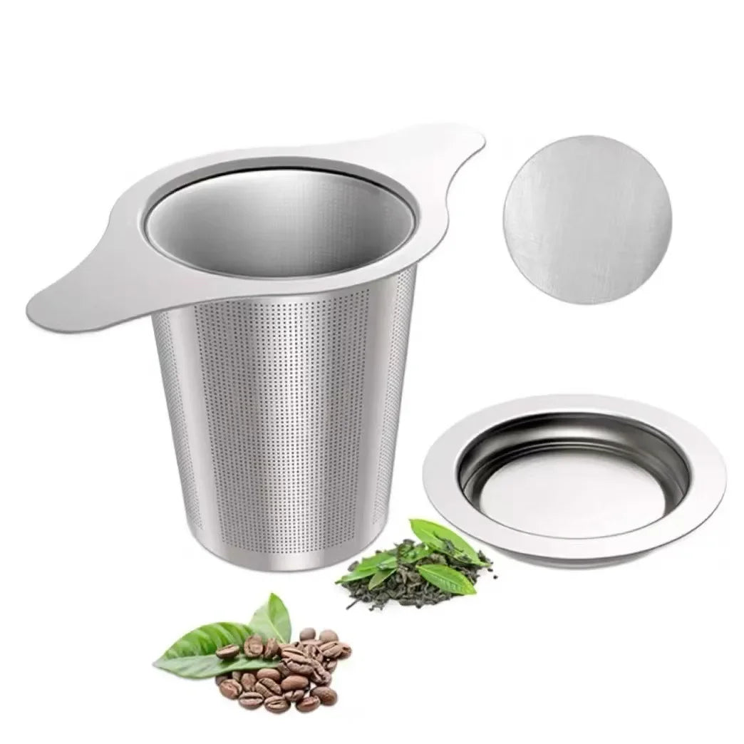 1PCS Reusable Tea Leak Stainless Steel Filter Coffees Infuser Basket Tea Strainer Teapot Cup Filter Multi- Teapot Infuser Leak