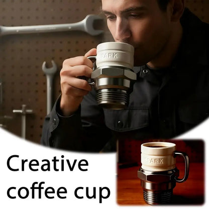 Spark Plug Coffee Mug Industrial Coffee Cup Mechanics & Gearheads Automotive Themed Coffee Mug Engine Design