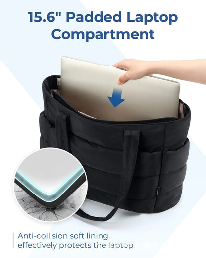New Large Capacity Tote Bag Versatile Handbag for Women Commuting Bag Messenger Shoulder Bag Multiple Pockets Mummy Bag
